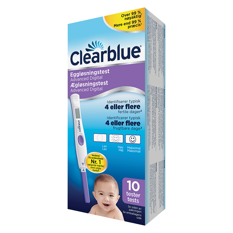 Clearblue Digital Ægløsningstest med dobbelt hormonindikator