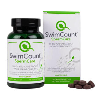 SwimCount SpermCare Kosttilskudd 180 stk