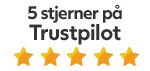 5 stjerner på Trustpilot