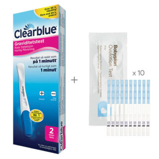 Bundle med Clearblue Graviditetstest + Babyplan Eggløsningstest Strimmel