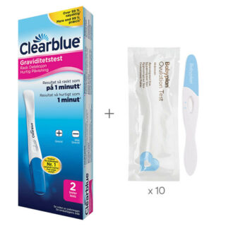 Bundle med Clearblue Graviditetstest + Babyplan Eggløsningstest Stav