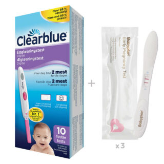 Bundle med Clearblue Eggløsningstest + Babyplan Test Tidlig