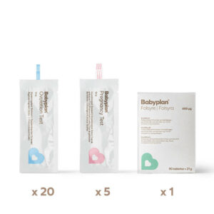 Babyplan sett strimmel 3 mdr