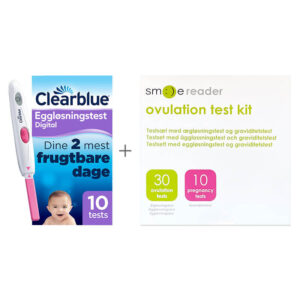 Pakke med Clearblue Eggløsningstest + Smile Reader